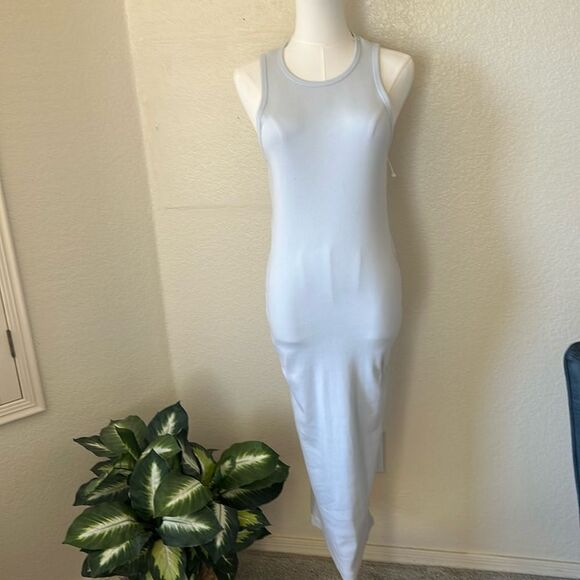 JAMES PERSE Ribbed Tank Bodycon Dress, Size 2 (medium) light Blue, NWOT Display - Picture 3 of 12